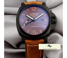 HK1073 PANERAİ LUMİNOR GMT CERAMİC SİYAH PVD KASA